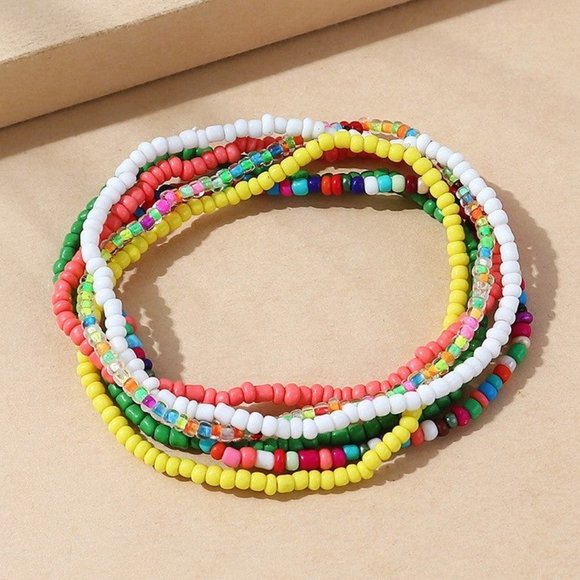 Beaded Bracelet/Anklet Set - Picture 2 of 2